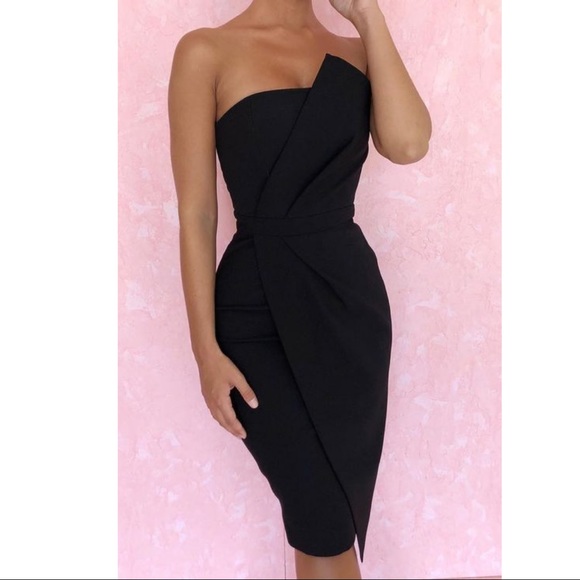 House of CB Dresses New House Of Cb Uma Fold Front Dress Poshmark